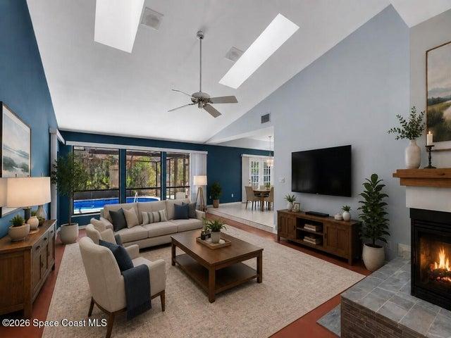 VIRTUALLY STAGED LIVING ROOM