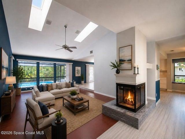 VIRTUALLY STAGED LIVING ROOM