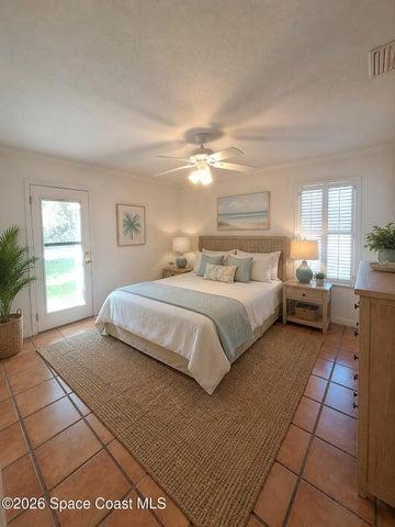 Bedroom 1 AI staging