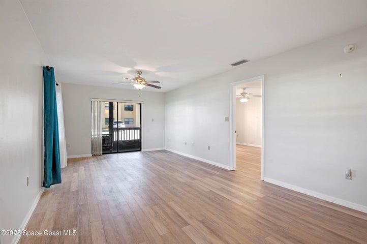 Living room and dining room
