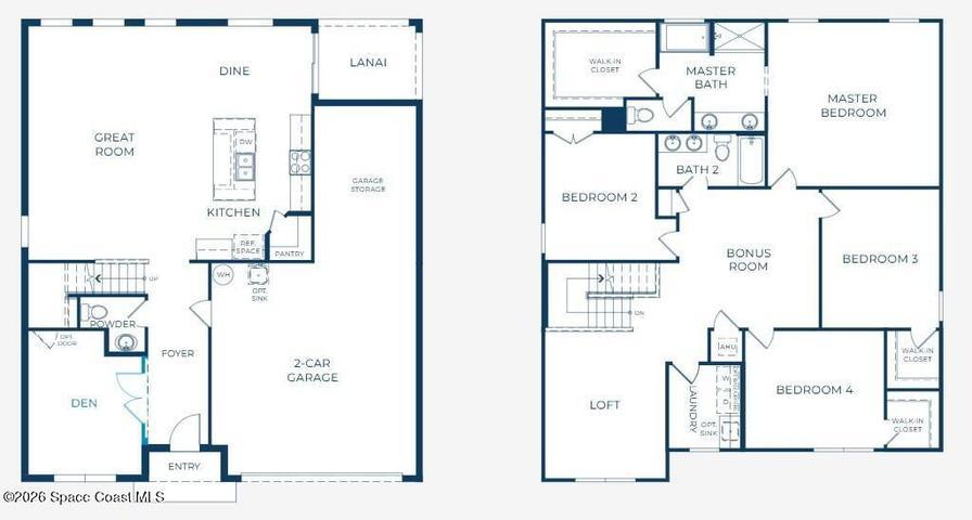 Floor Plan - Model home - actual features may vary.