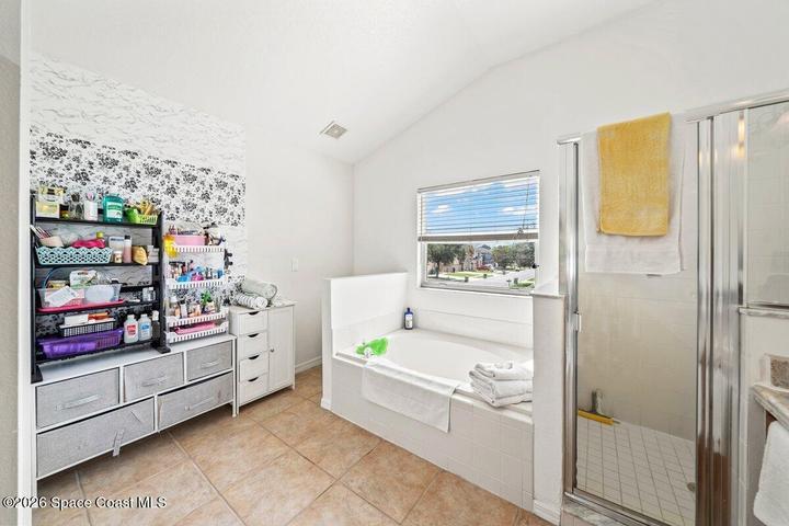 Primary bathroom, alt view