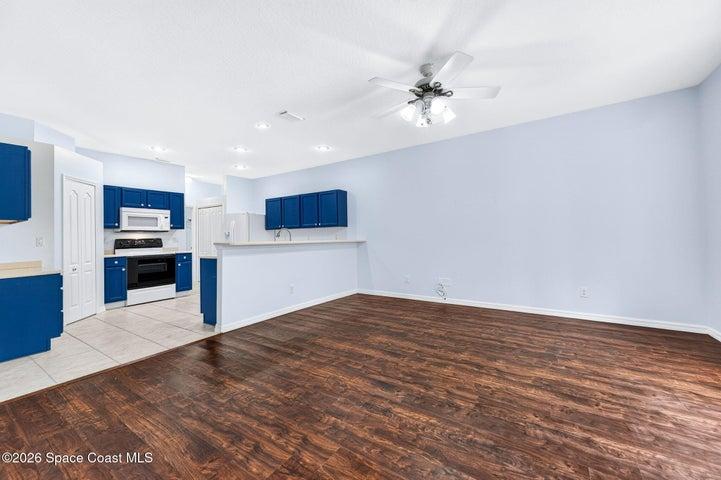Family Room with Kitchen View
