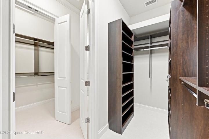 His and Hers Closets built out