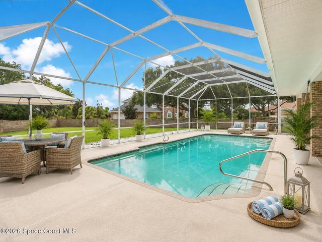 Oak Park Pool (furniture staged)