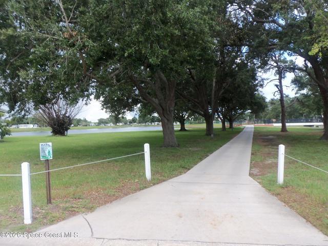 Walk way to main pool
