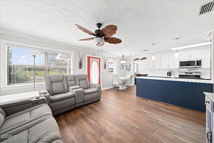 View from Living Room into Kitchen