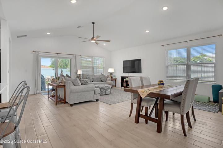 Open plan living room area