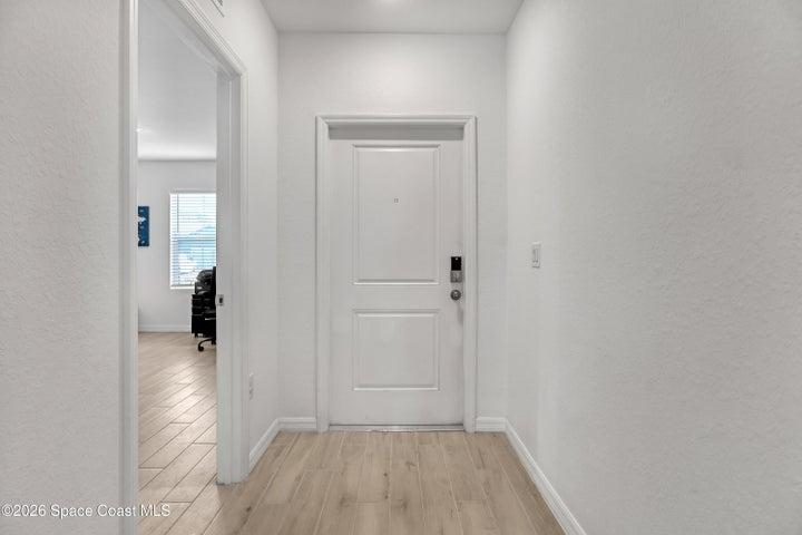 Inside front door showing entrance to the in law suite