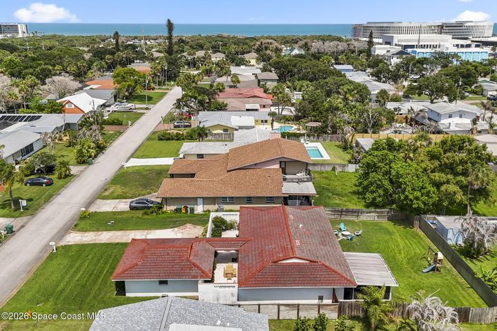 Aerial view of property