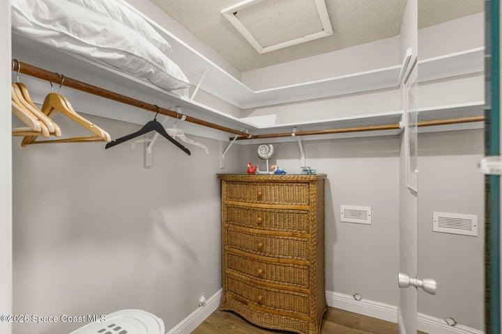 Primary walk in closet