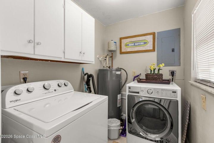 Separate indoor laundry room