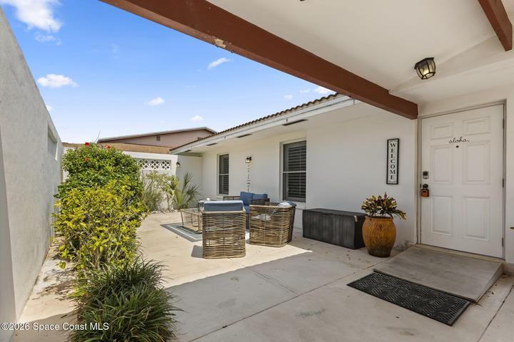 Private patio area