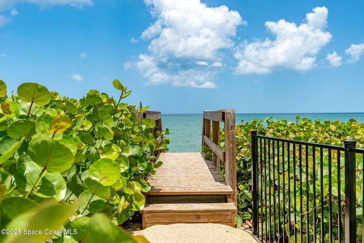 Private beach access.
