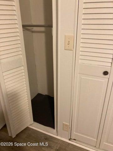 CLOSET RUNS THE LENGTH OF THE WALL