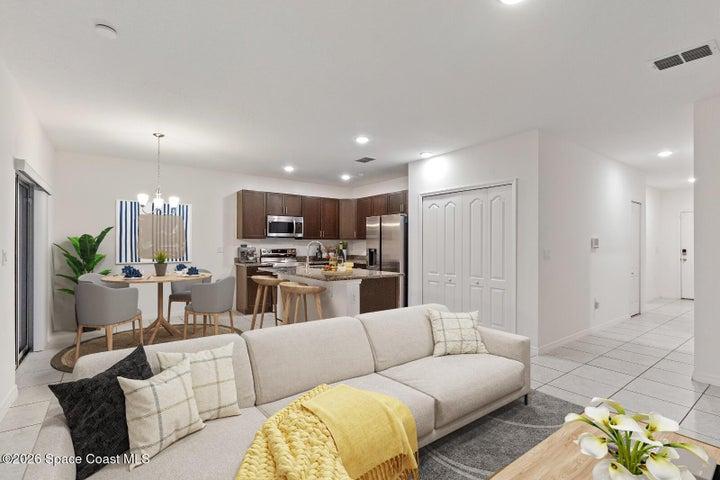 Virtually Staged - furniture not included