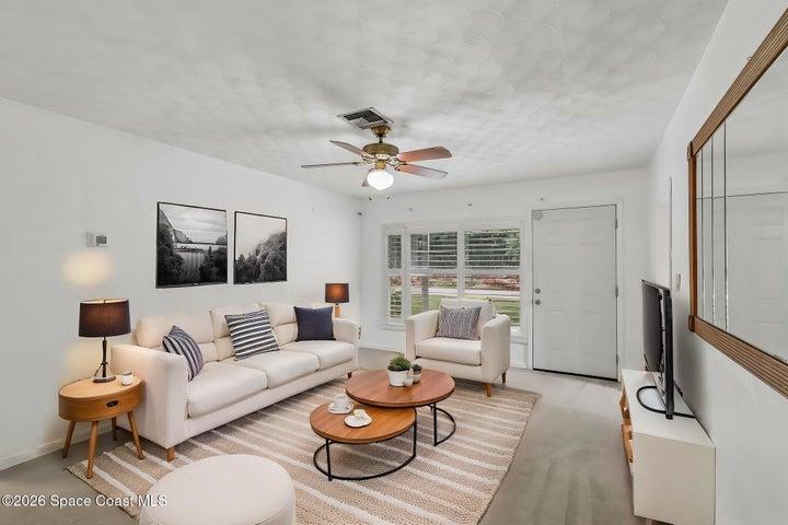 Living Room Virtually Staged