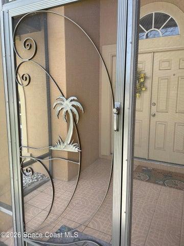 Screened front entry