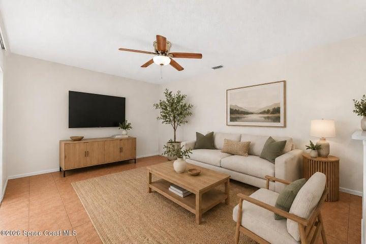 Living Room - AI generated staging