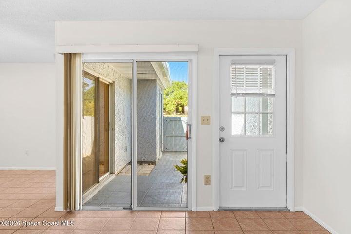 Welcoming natural light and courtyard views