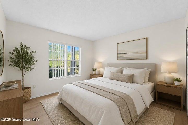 Primary Bedroom - AI generated staging