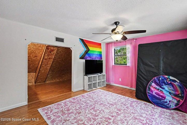 Opens to large Closet