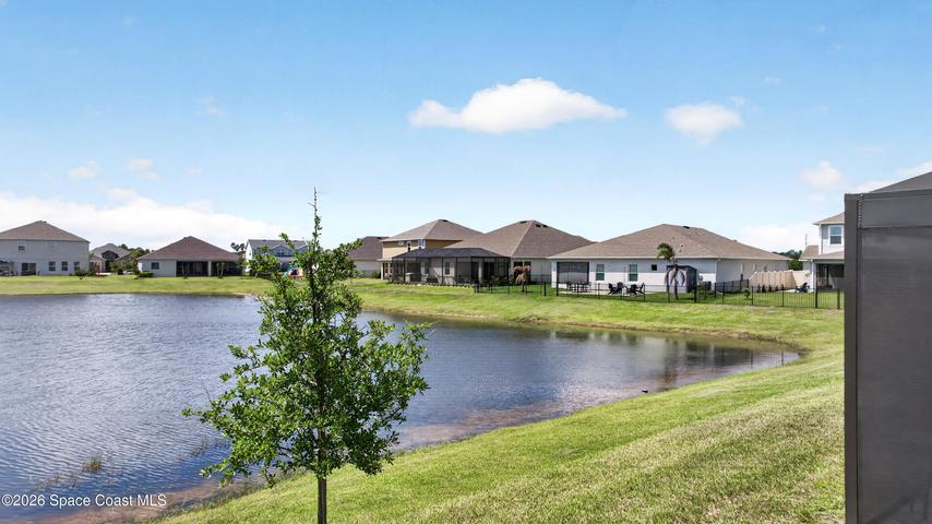 Backyard overlooking the lake
