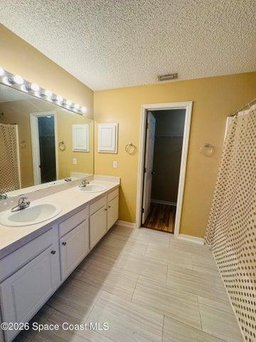 Primary Room Bathroom with Double Vanities