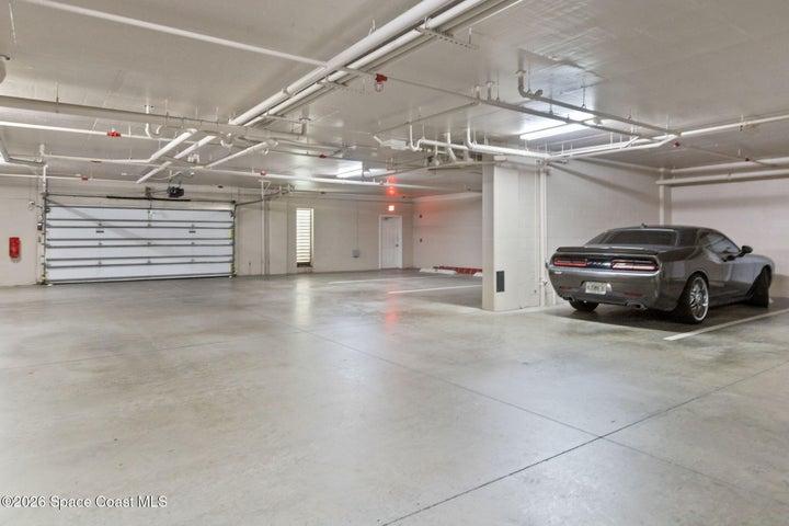 Large garage area with 2 dedicated parking places and your private storage room