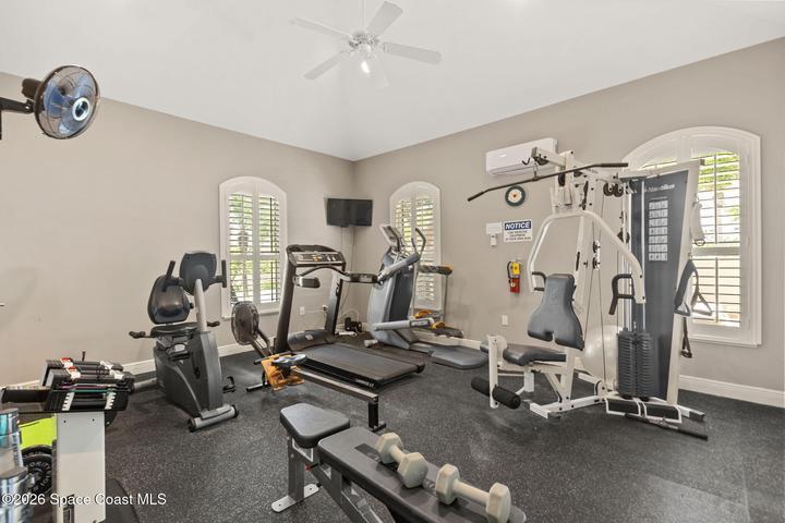 Community fitness room
