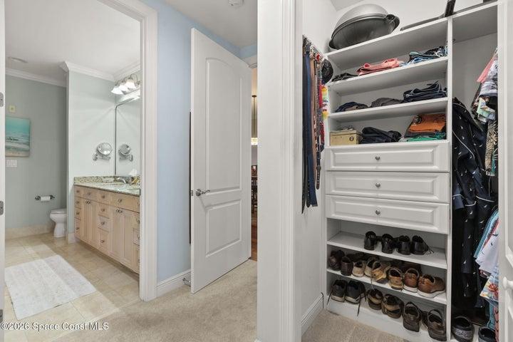 Primary closet