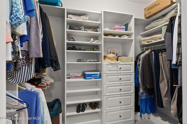 Primary closet