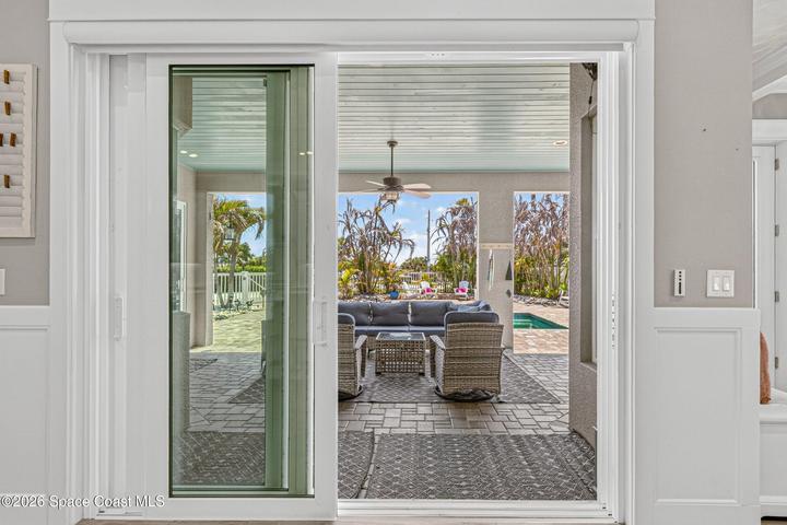 Opens to Courtyard and Pool and Firepit Area for Outdoor Dining and Entertaining