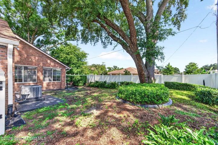 Privacy fenced yard