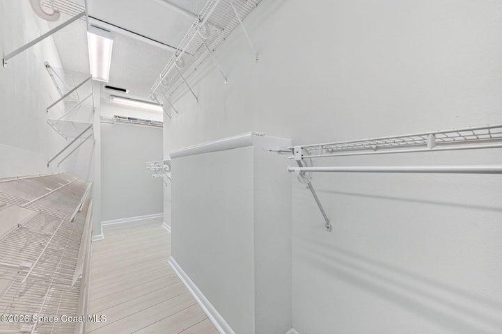 Huge primary closet