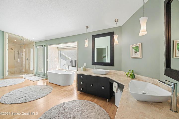 primary bath to deck ocean view