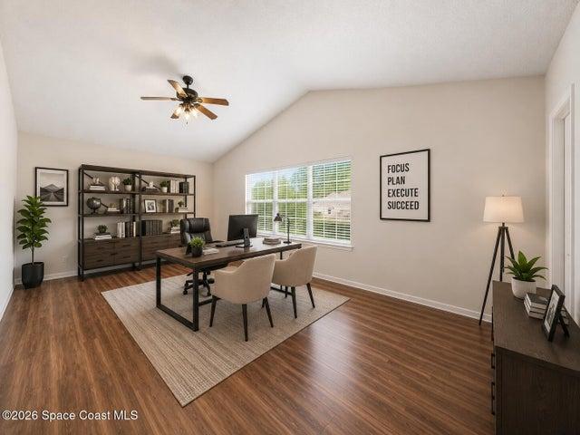 Picture has been digitally enhanced/staged to show potential and additional options for flex space.