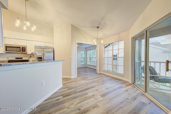 dining room & balcony