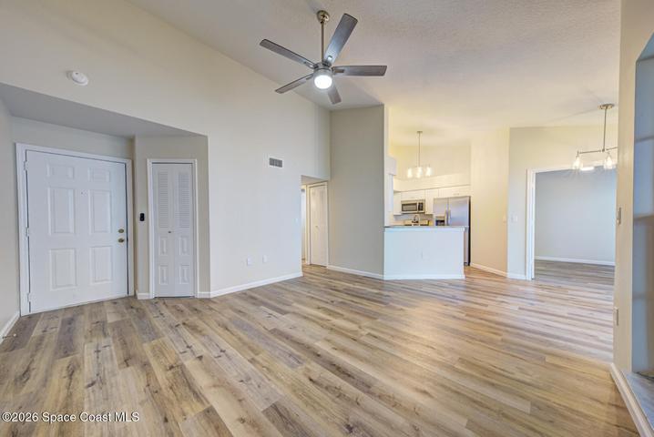 living room & kitchen