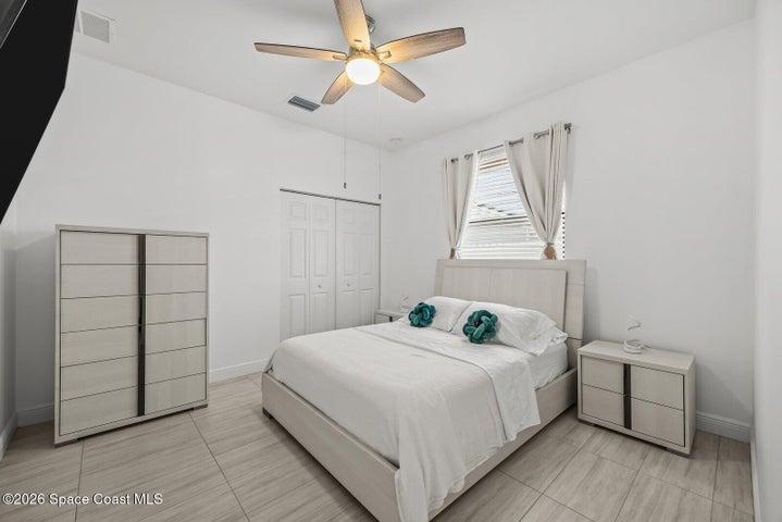 Bright and inviting, this well-proportioned bedroom offers comfortable accommodations for family and guests, while providing the flexibility to serve as a home office, nursery, or hobby space as your needs evolve.