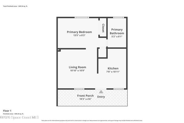 Floor plan of the unit