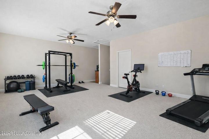 Bonus room as Home Gym