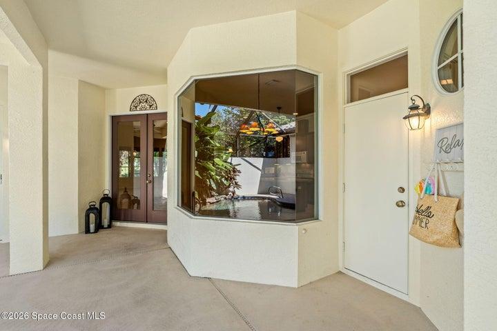 Double Doors lead to the main house