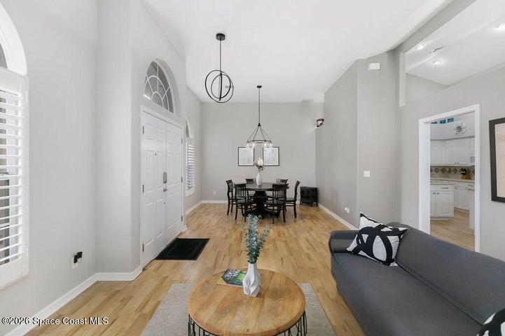Family to dining room view