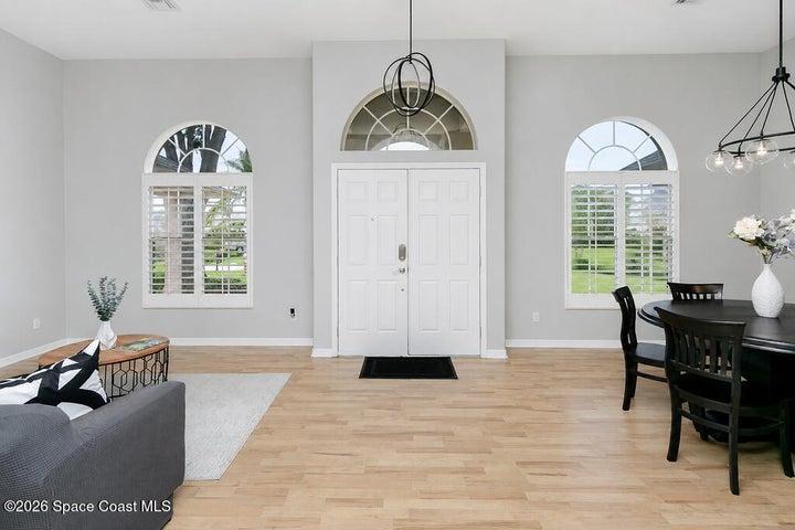 Double door entrace