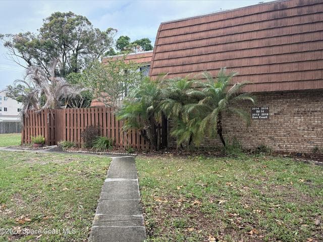 Back left of building