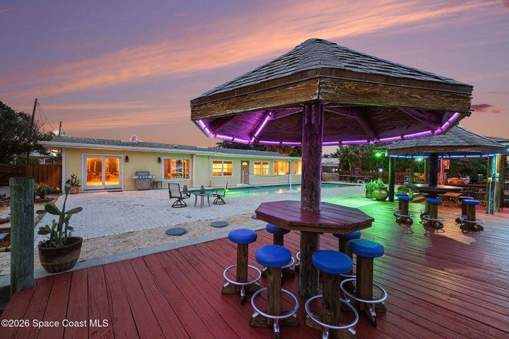 Tiki Hut on Dock