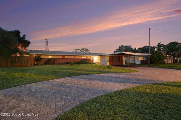 Front of House at Dusk
