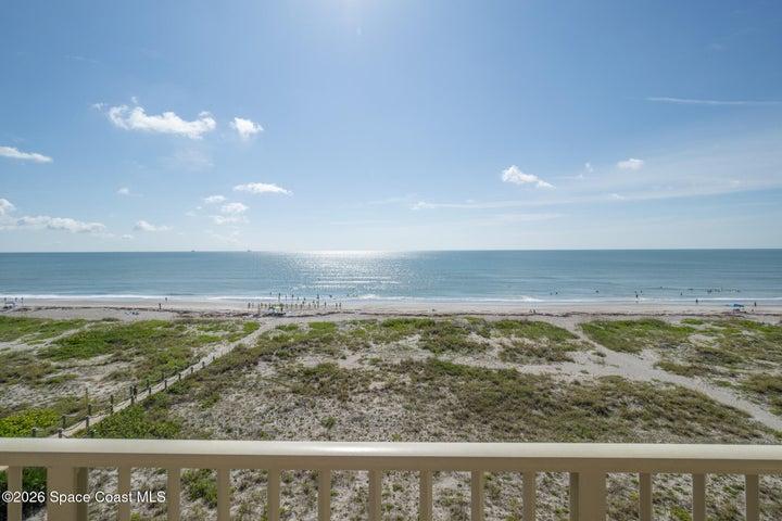 Ocean View from the Rear Balcony - The Sands #602