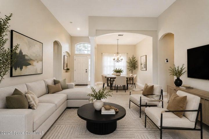 Formal Living room. (virtually staged)
